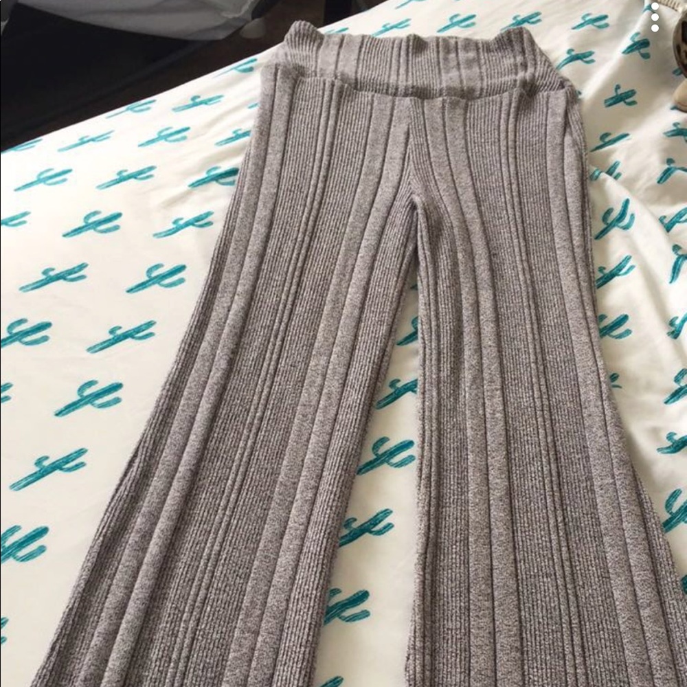 Knit stretch pants, size S